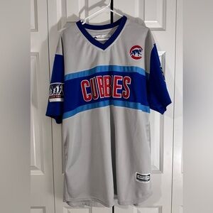 Chicago CUBS jersey “Cubbies” Gray and Blue Athletic XXL